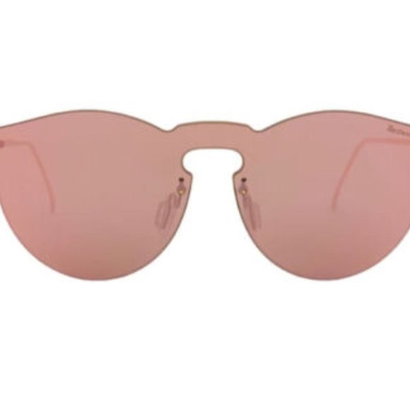 Illesteva Rimless Sunglasses - Pink Sunglasses - Mirrored Sunglasses - Womens - Picture 2 of 9